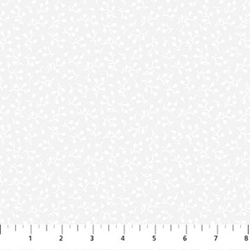Basically Black + White // Baby's Breath White - West Valley Quilting - Northcott