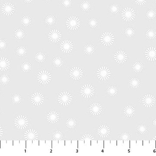 Basically Black + White // Starbursts White - West Valley Quilting - Northcott