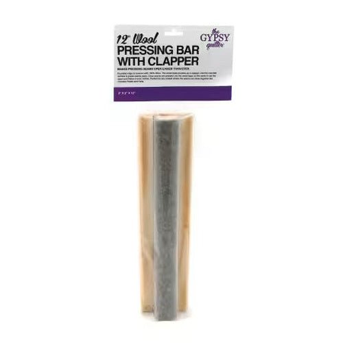 12" Wool Pressing Bar with Clapper - West Valley Quilting - The Gypsy Quilter