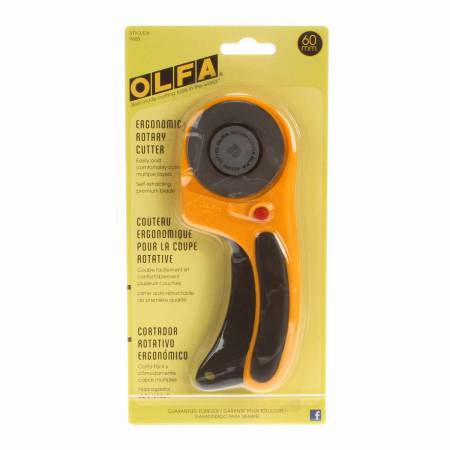 60mm Deluxe Ergonomic Rotary Cutter - West Valley Quilting - Olfa