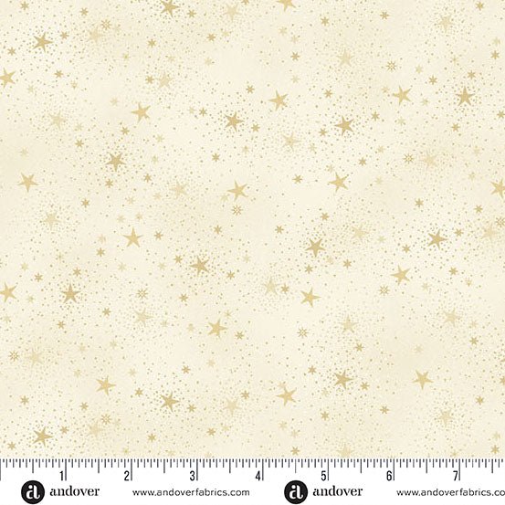 Adorn // Sparkle Cream - West Valley Quilting - Andover