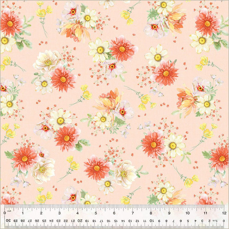 Afternoon in the Garden // Fresh Cut - Blush - West Valley Quilting - Windham