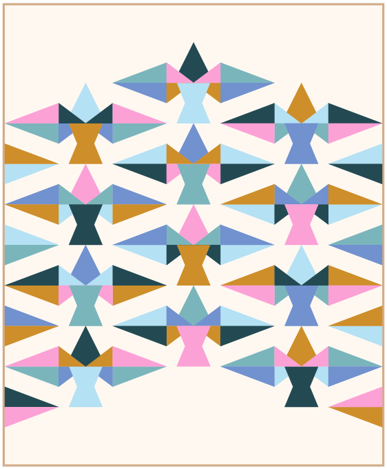 Another Feather Quilt Pattern Download - West Valley Quilting - Eudaimonia Studio