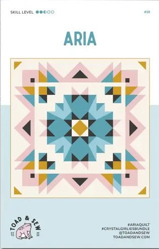 Aria Quilt Pattern - West Valley Quilting - Toad & Sew