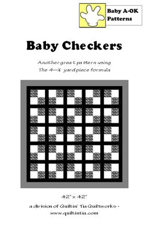 Baby Checkers - Baby A-OK Patterns - West Valley Quilting - A-OK Patterns