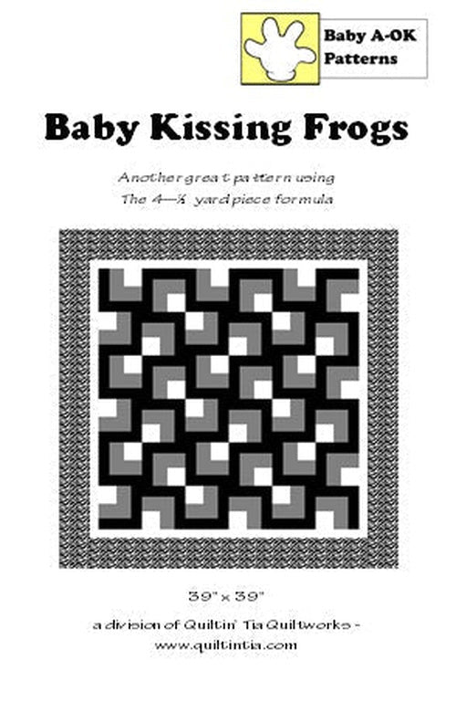 Baby Kissing Frogs - Baby A-OK Patterns - West Valley Quilting - A-OK Patterns