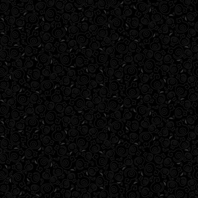 Back in Black // 1611 - 99B Cat and Mouse - West Valley Quilting - Henry Glass