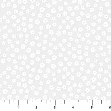 Basically Black + White // Blossoms White - West Valley Quilting - Northcott