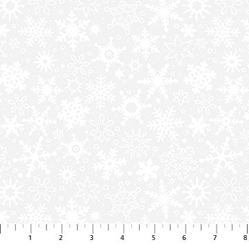 Basically Black + White // Snowfall White - West Valley Quilting - Northcott