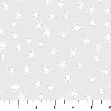 Basically Black + White // Starbursts White - West Valley Quilting - Northcott