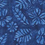 Beach Vibes // Tropical Leaves Ocean Batik - West Valley Quilting - Anthology