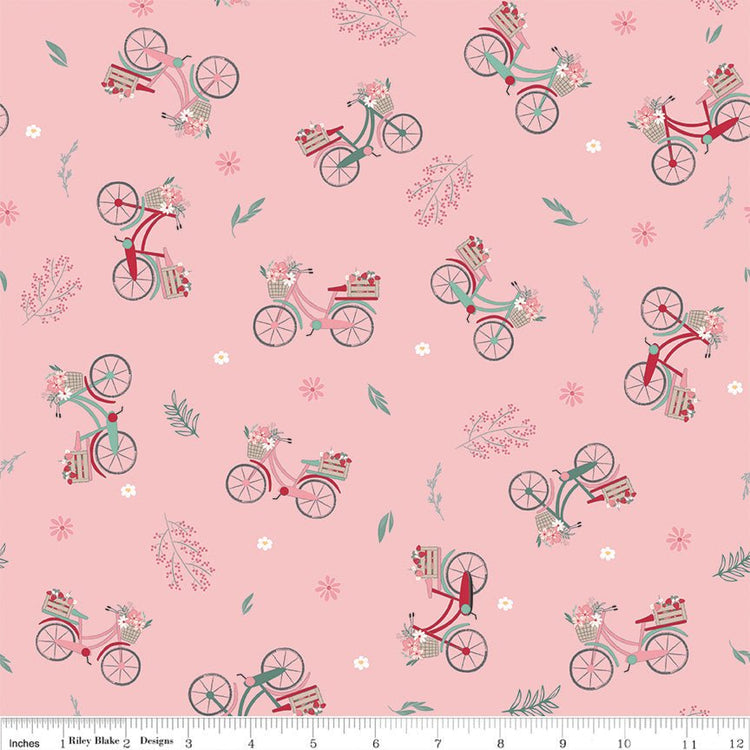 Berry Market // Bicycles Frosting - West Valley Quilting - Riley Blake Designs