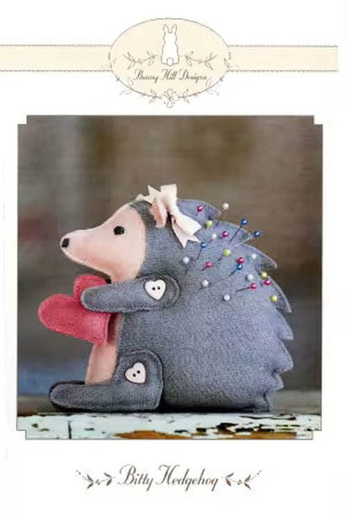 Bitty Hedgehog Pincushion - West Valley Quilting - Bunny Hill Designs