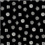 Black and White // Tribal Dot in Black - West Valley Quilting - Michael Miller
