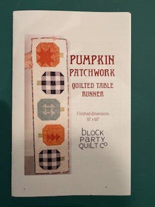 Block Party Quilt Co // Pumpkin Patchwork Tablerunner Pattern - West Valley Quilting - Block Party Quilt Co