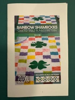 Block Party Quilt Co // Shamrock Tablerunner Pattern - West Valley Quilting - Block Party Quilt Co