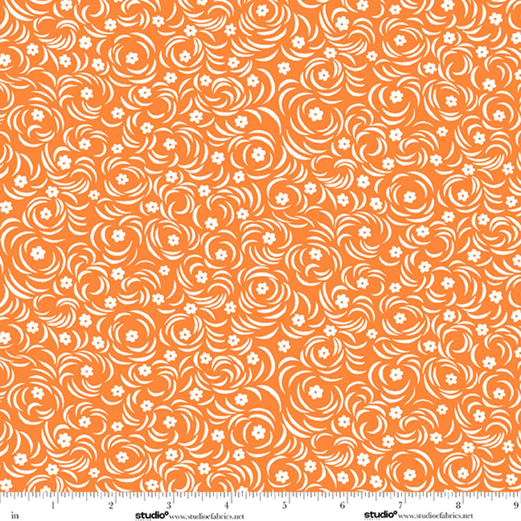 Bloom Riot // 9322-33 Tangerine - West Valley Quilting - Studio E