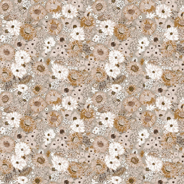 Blossom Breeze // RC91021 - 14 Floral Taupe - West Valley Quilting - Figo