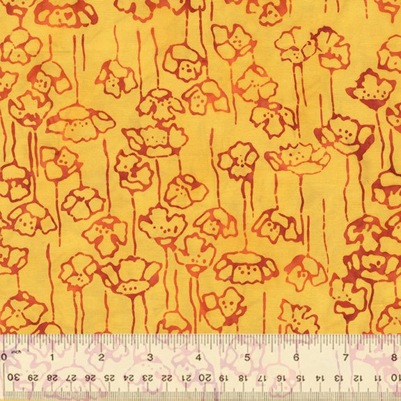 Boho Blooms // Poppy - Sunshine - West Valley Quilting - Anthology