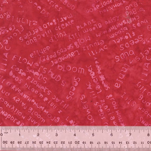 Boho Blooms // Word Collage - Rose - West Valley Quilting - Anthology