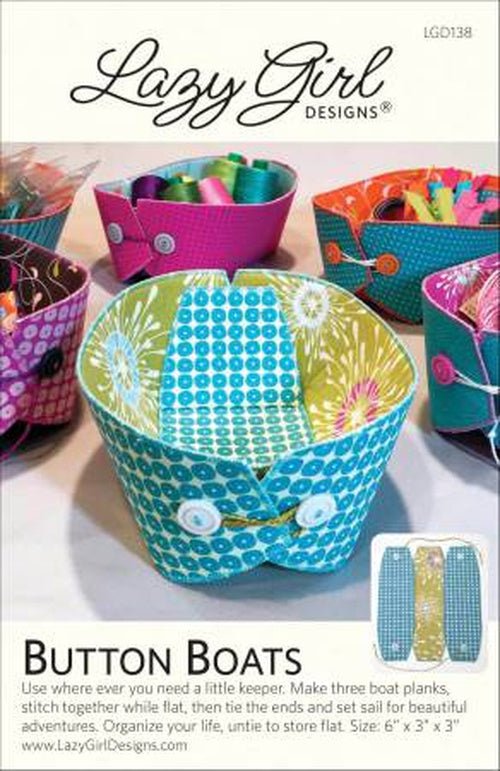 Button Boats - West Valley Quilting - Lazy Girl Designs