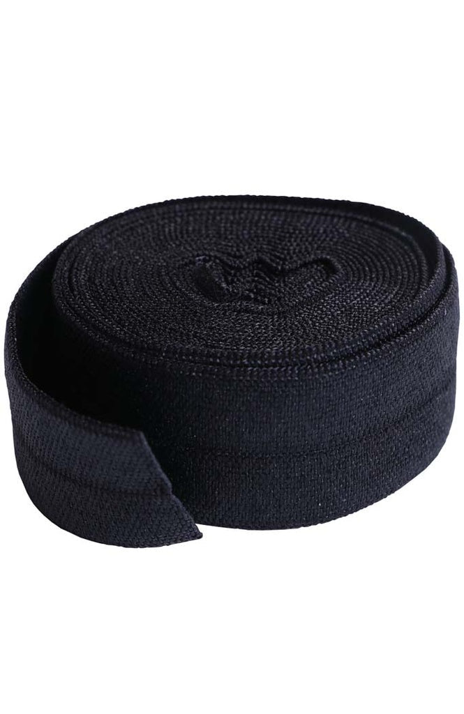 ByAnnie 22mm Fold - Over Elastic - 2 Yard Pkg (Black) - West Valley Quilting - ByAnnie