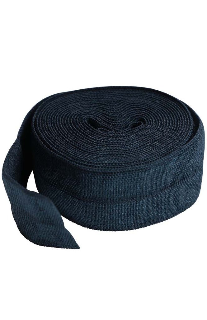 ByAnnie 22mm Fold - Over Elastic - 2 Yard Pkg (Navy) - West Valley Quilting - ByAnnie