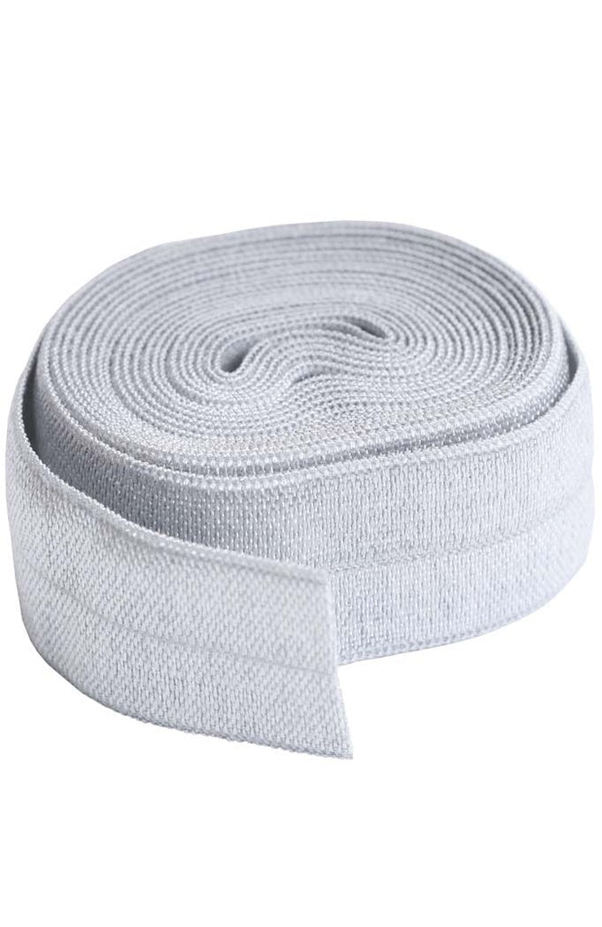 ByAnnie 22mm Fold - Over Elastic - 2 Yard Pkg (Pewter) - West Valley Quilting - ByAnnie
