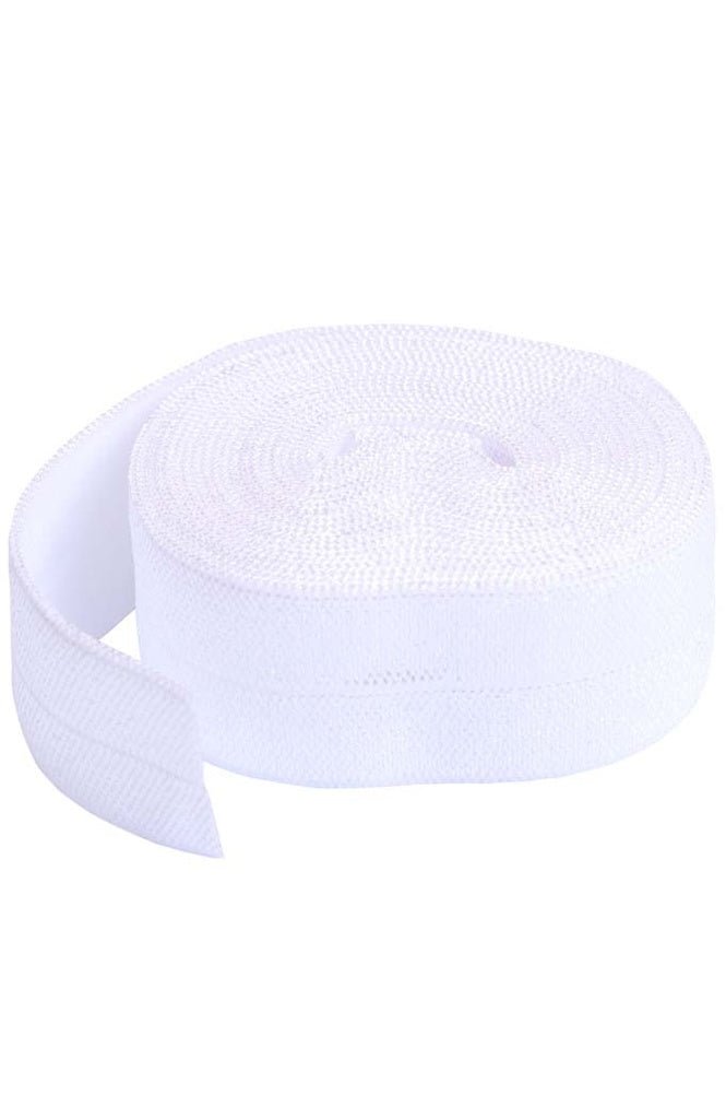 ByAnnie 22mm Fold - Over Elastic - 2 Yard Pkg (White) - West Valley Quilting - ByAnnie