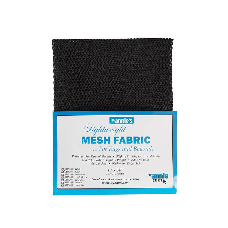 ByAnnie Lightweight Mesh - 1/2 Yard Pkg (Black) - West Valley Quilting - ByAnnie