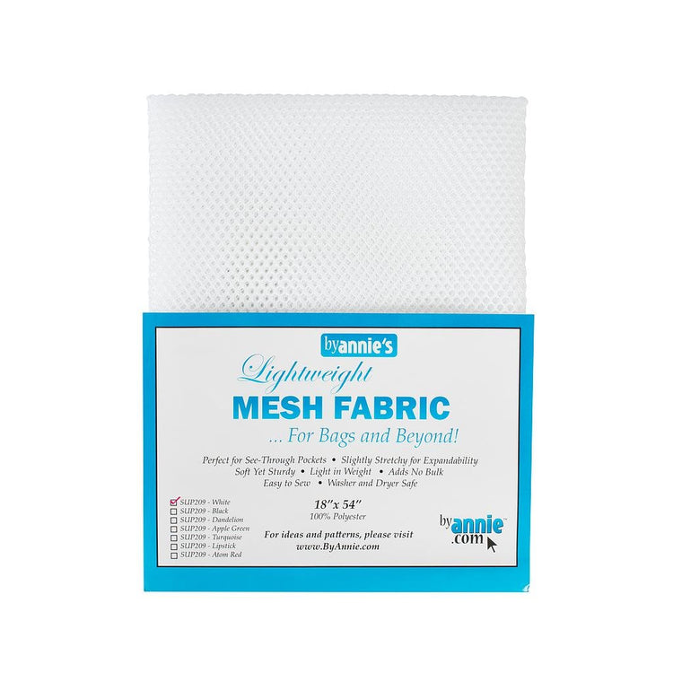 ByAnnie Lightweight Mesh - 1/2 Yard Pkg (White) - West Valley Quilting - ByAnnie