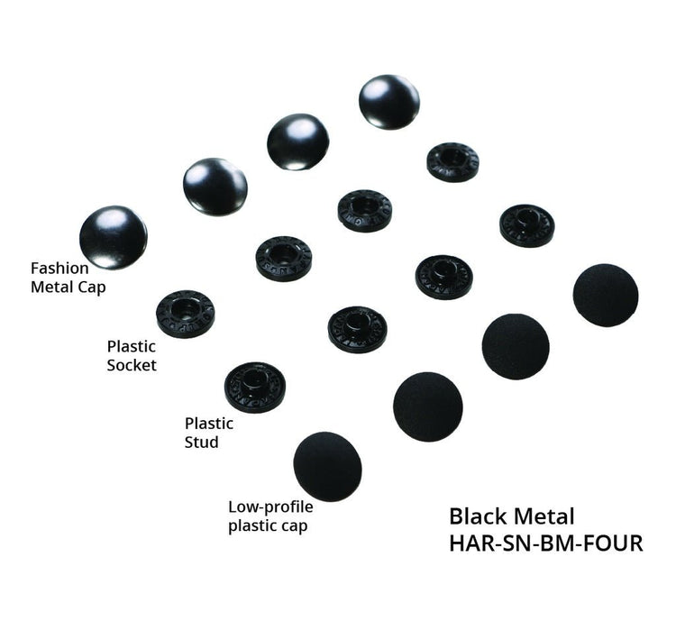 ByAnnie Tool - Free Snaps - Set of Four (Black Metal) - West Valley Quilting - ByAnnie