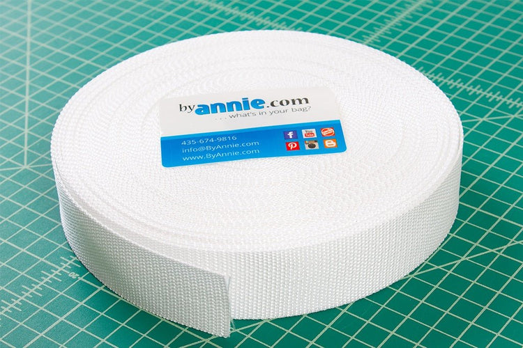 ByAnnie's 1 1/2" Polypro Strapping By - The - Yard - White - West Valley Quilting - ByAnnie