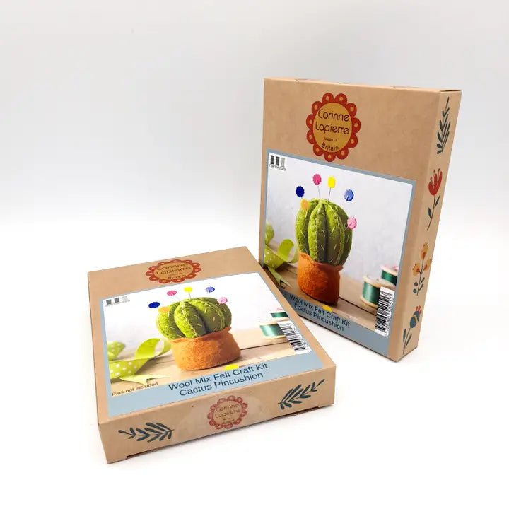 Cactus Pincushion Felt Craft Mini Kit - West Valley Quilting - Corrine Lapierre