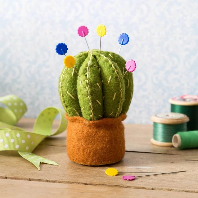 Cactus Pincushion Felt Craft Mini Kit - West Valley Quilting - Corrine Lapierre