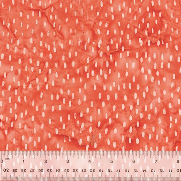 Carnelian // Dashes - Coral - West Valley Quilting - Anthology
