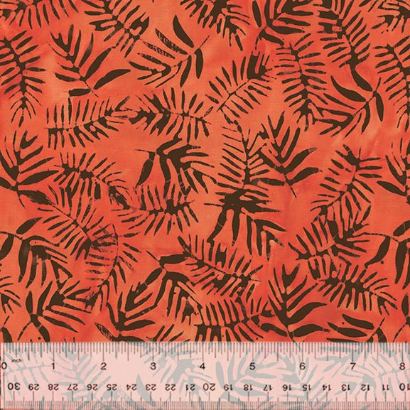 Carnelian // Ferns - Coral - West Valley Quilting - Anthology
