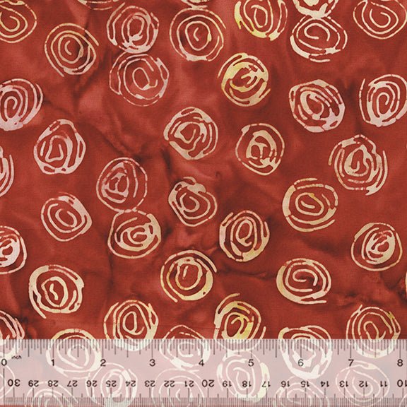Carnelian // Scribble Dot - Rosewood - West Valley Quilting - Anthology