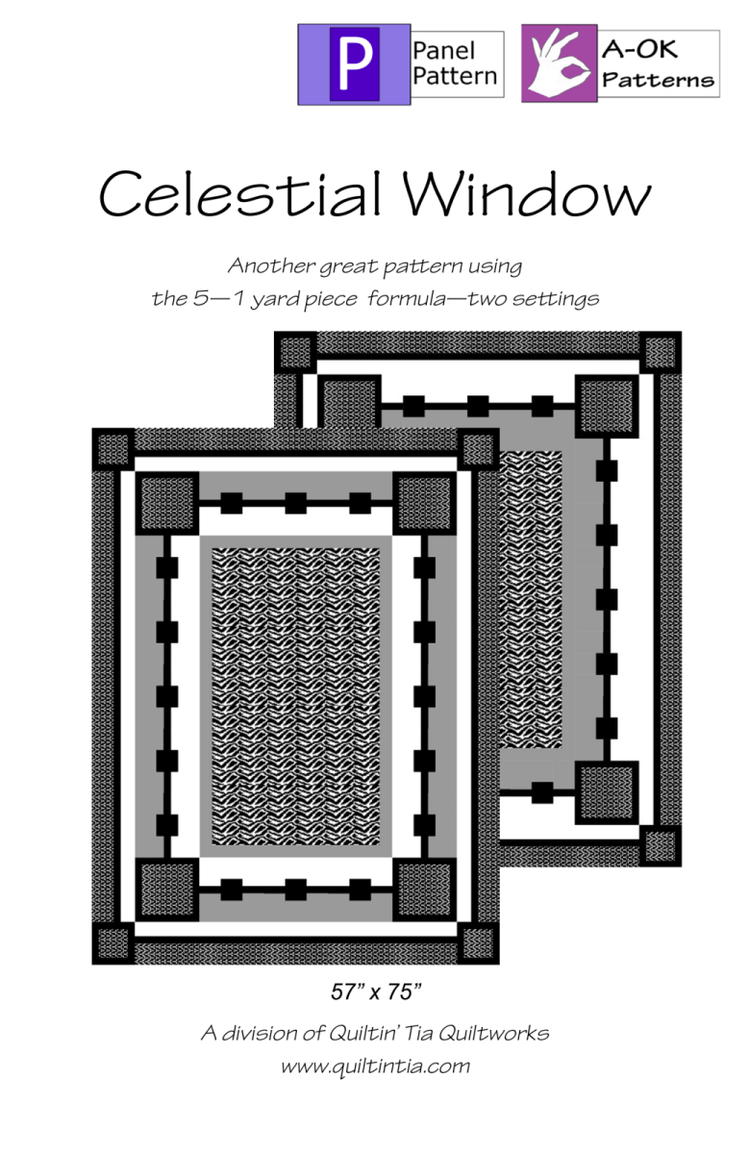 Celestial Window - A OK Quilt Pattern - West Valley Quilting - A - OK Patterns