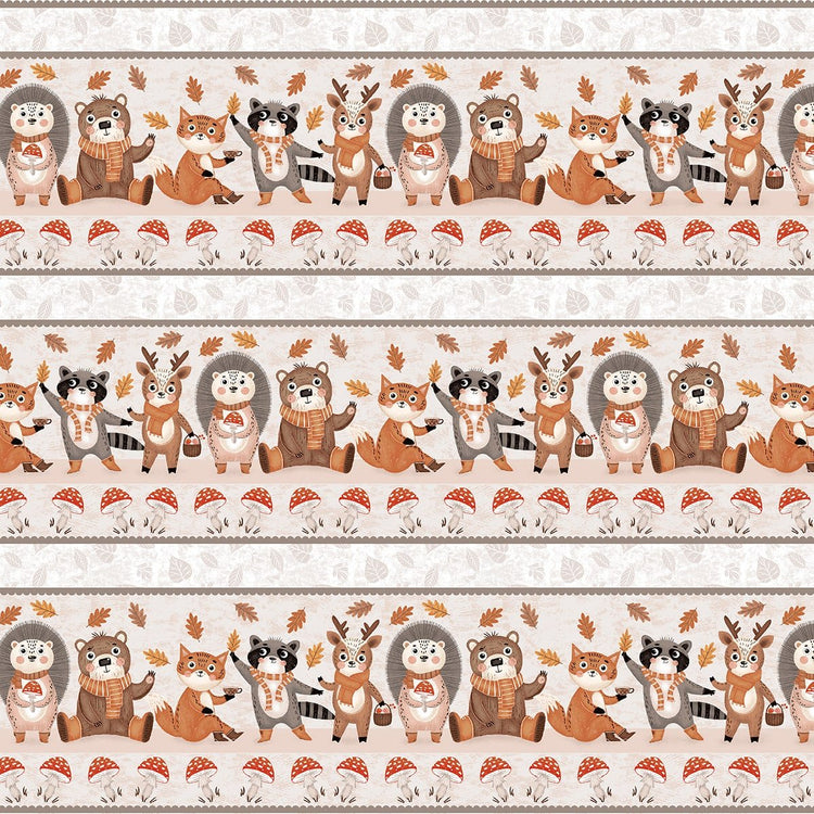 
                    
                      Cheerful Cheeks // 3490 - 45 Border Light Taupe - West Valley Quilting - Blank Quilting
                    
                  