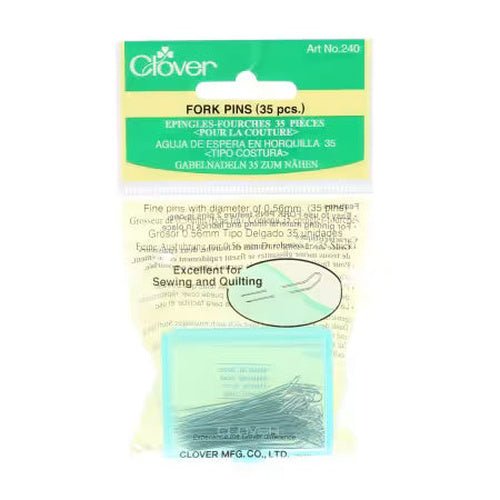 Clover Fork Pins (35 count) - West Valley Quilting - Clover Needlecraft