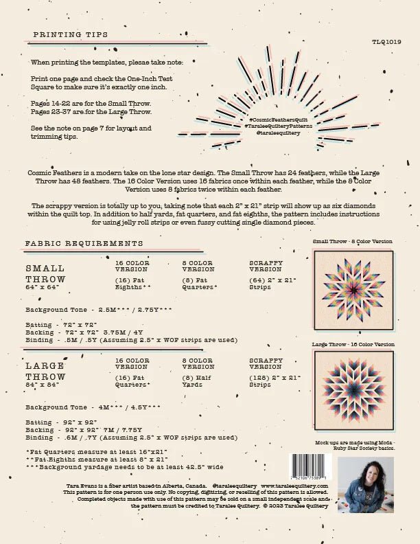 
                    
                      Cosmic Feathers Quilt Pattern - West Valley Quilting - Taralee Quiltery
                    
                  