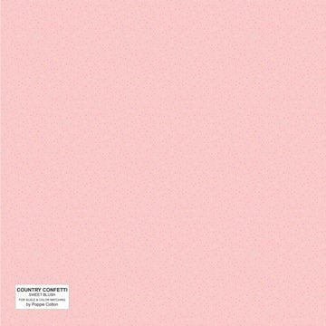Country Confetti// Sweet Blush Pink - West Valley Quilting - Poppie Cotton