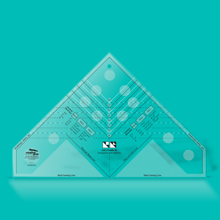 Creative Grids Cats Cradle XL Ruler - West Valley Quilting - Creative Grids