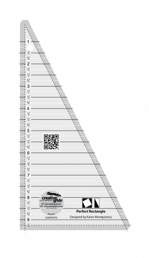 Creative Grids Perfect Rectangle Ruler 9-1/2in Quilt Ruler - West Valley Quilting - Creative Grids