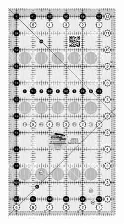 Creative Grids Quilt Ruler 6 - 1/2in x 12 - 1/2in - West Valley Quilting - Creative Grids