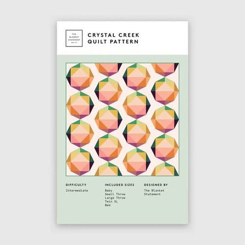 Crystal Creek Paper Pattern - West Valley Quilting - The Blanket Statement
