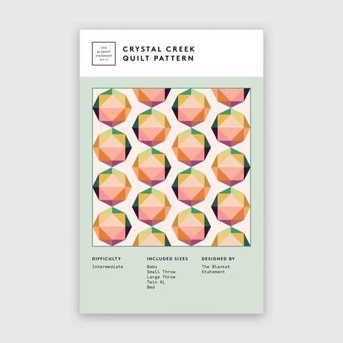 Crystal Creek Paper Pattern - West Valley Quilting - The Blanket Statement
