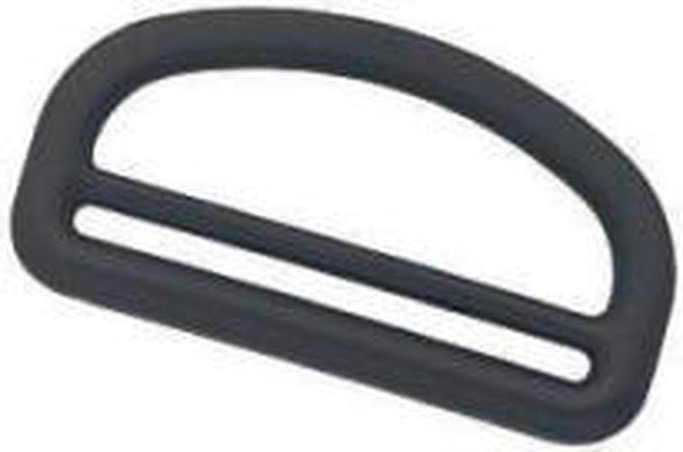D-Ring with Slot // Black 1" - West Valley Quilting - Seattle Fabrics
