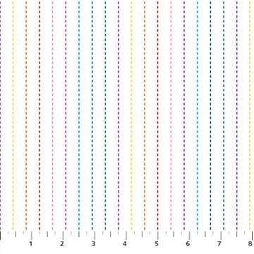 Dovetail // Stripes White Multi - West Valley Quilting - Figo